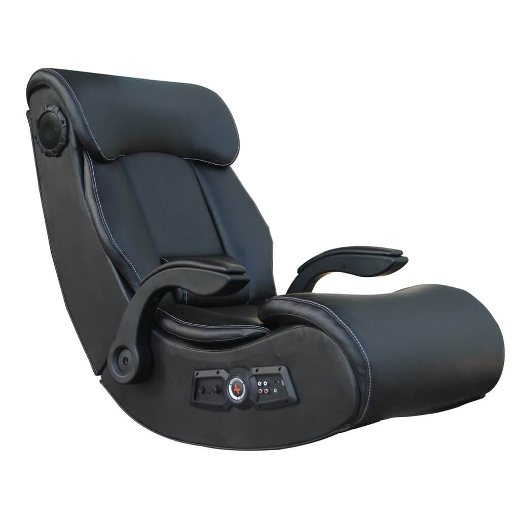 x rockera x pro black gaming chair 2 1 wireless bluetooth audio 5172301