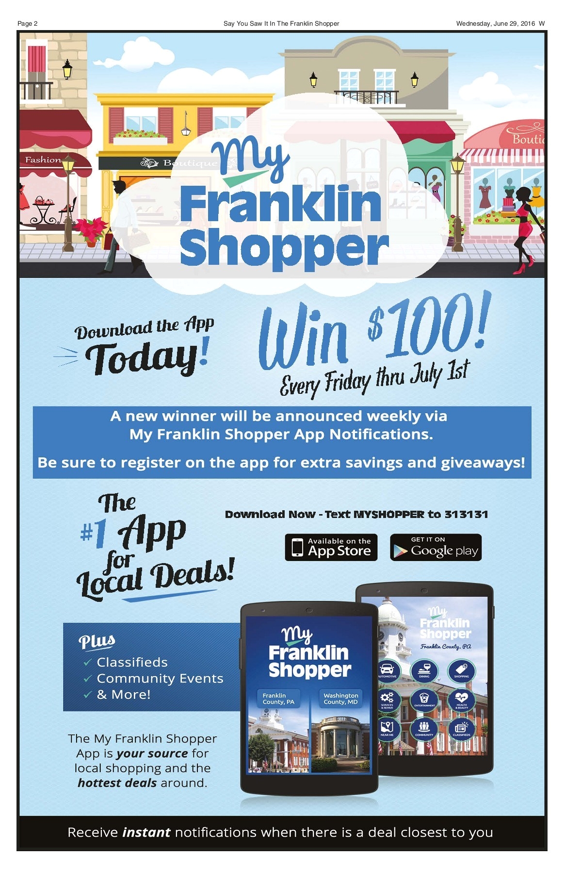 the franklin shopper washington county edition 6 29 16 pages 1 12 text version fliphtml5