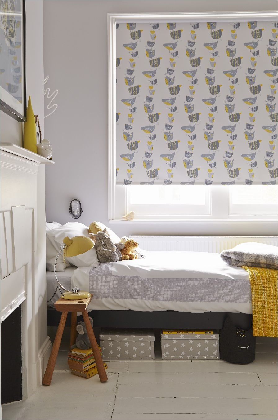 bright and cheery our spring grey roller blind is perfect for adults and kids alike