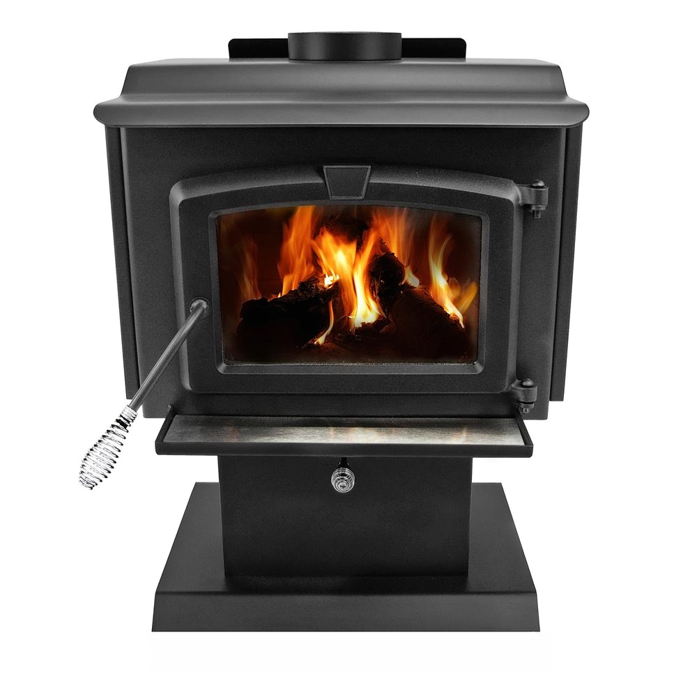 epa certified wood burning stove with small blower