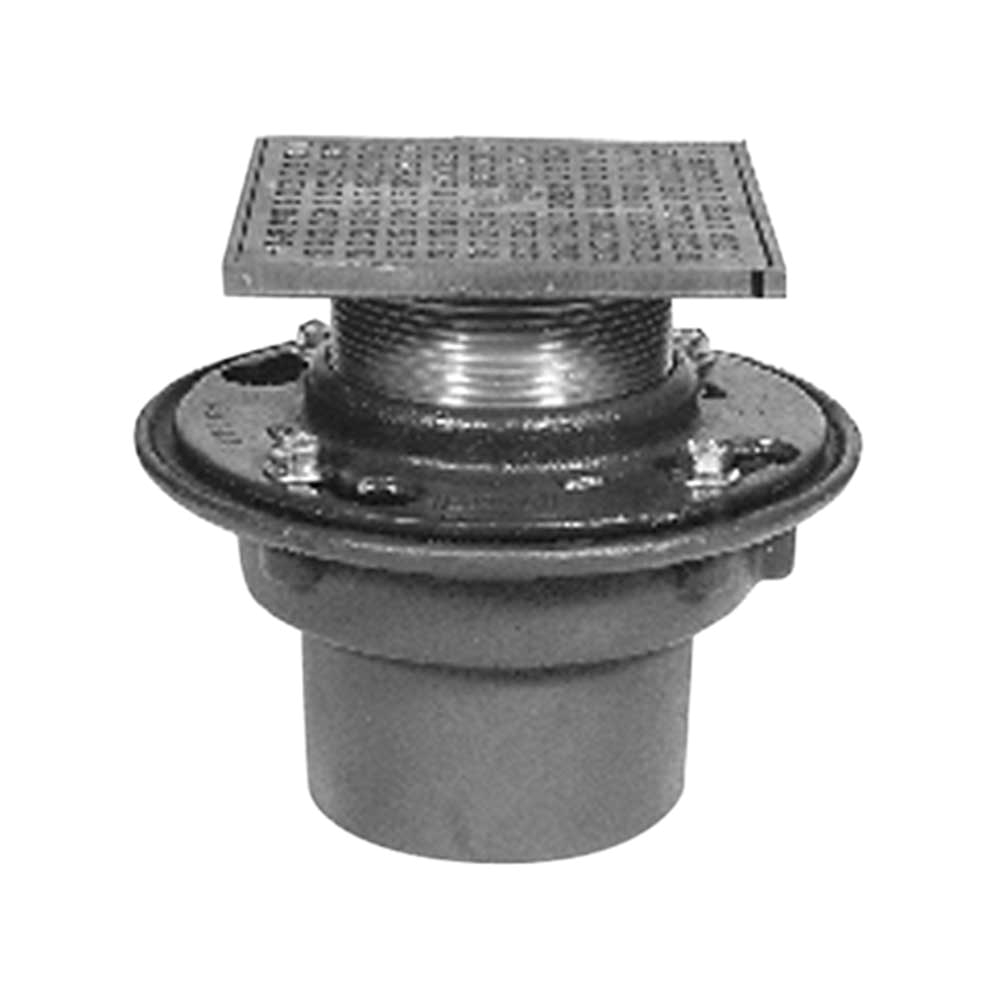 zurn zn415 floor drain with 6 heel proof type s nickel bronze strainer