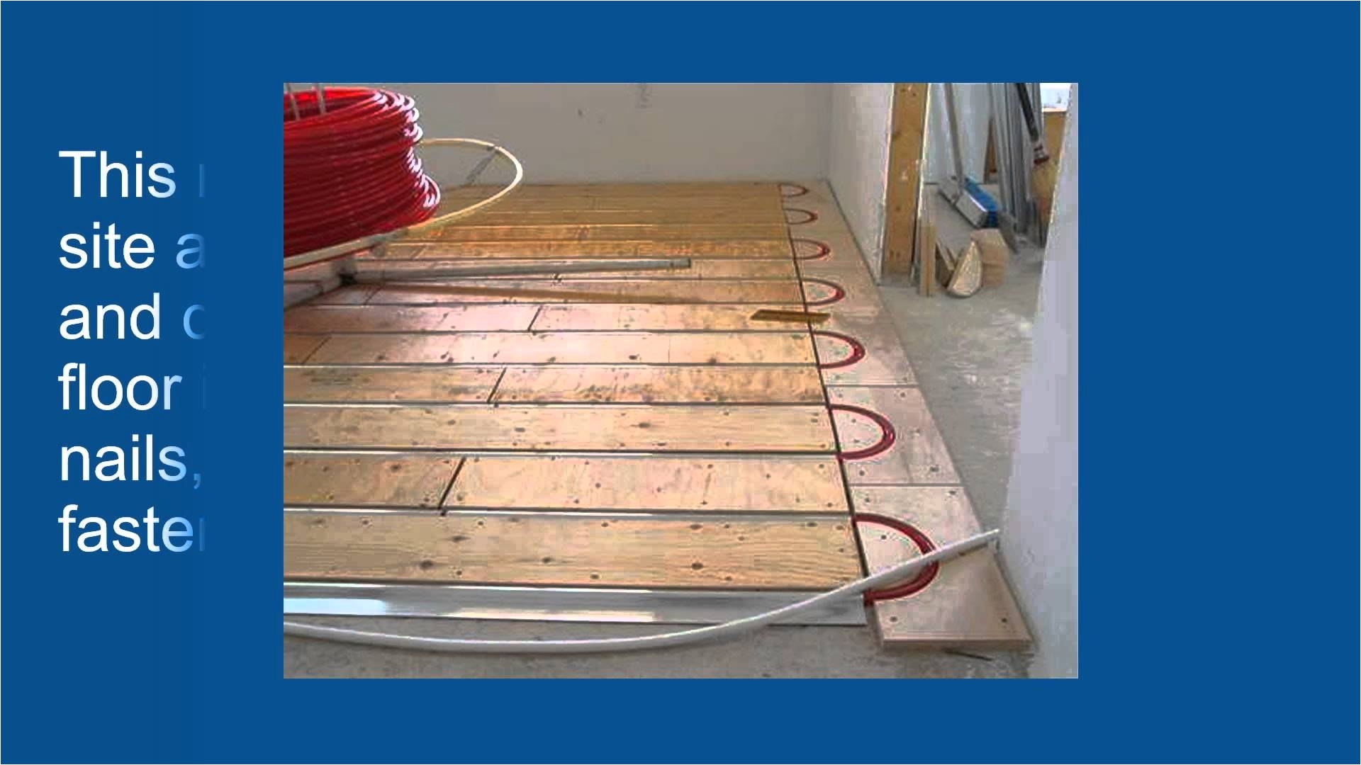 Above Floor Radiant Heat Panels Advantages Of thermofin U for Radiant Heated Floors Youtube