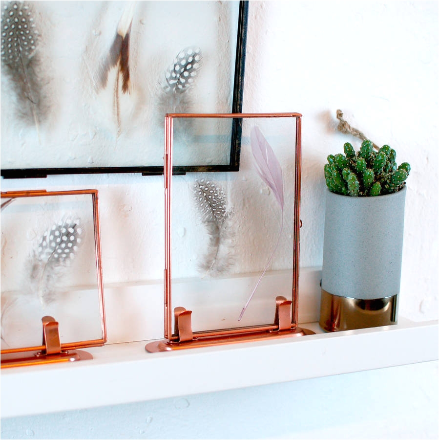 Floor Standing Picture Frames Canada Copper Standing Scandi Photo Picture Frame by Made with Love Designs