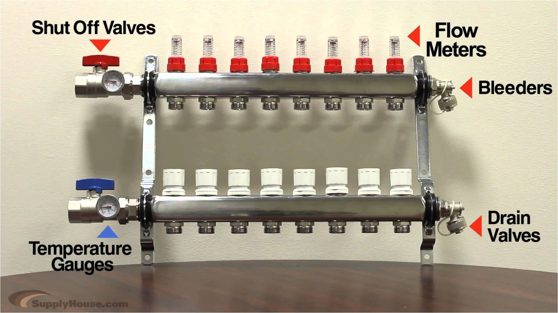 Hot Water (hydronic) Radiant Floors Manifolds for A Heating System Youtube