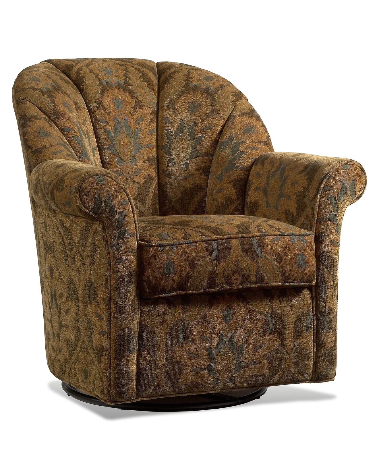 Macys Leather Club Chair Whistle Patina Living Room Chair Swivel Glide Chairs Furniture