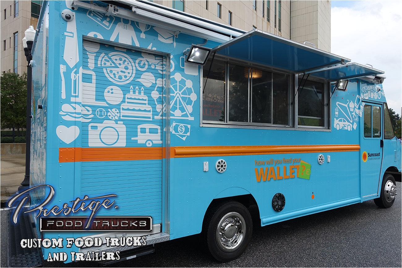 Mobile Food Truck Flooring Suncoast Credit Union 160 000 Prestige Custom Food Truck