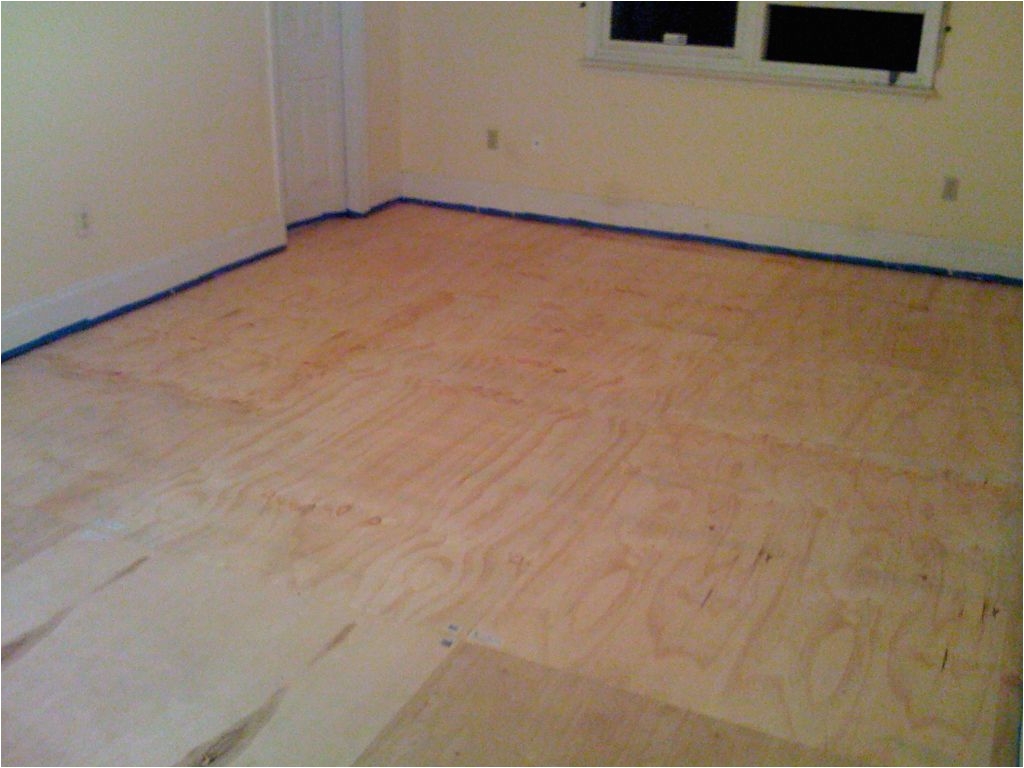 picture of install the plywood floor