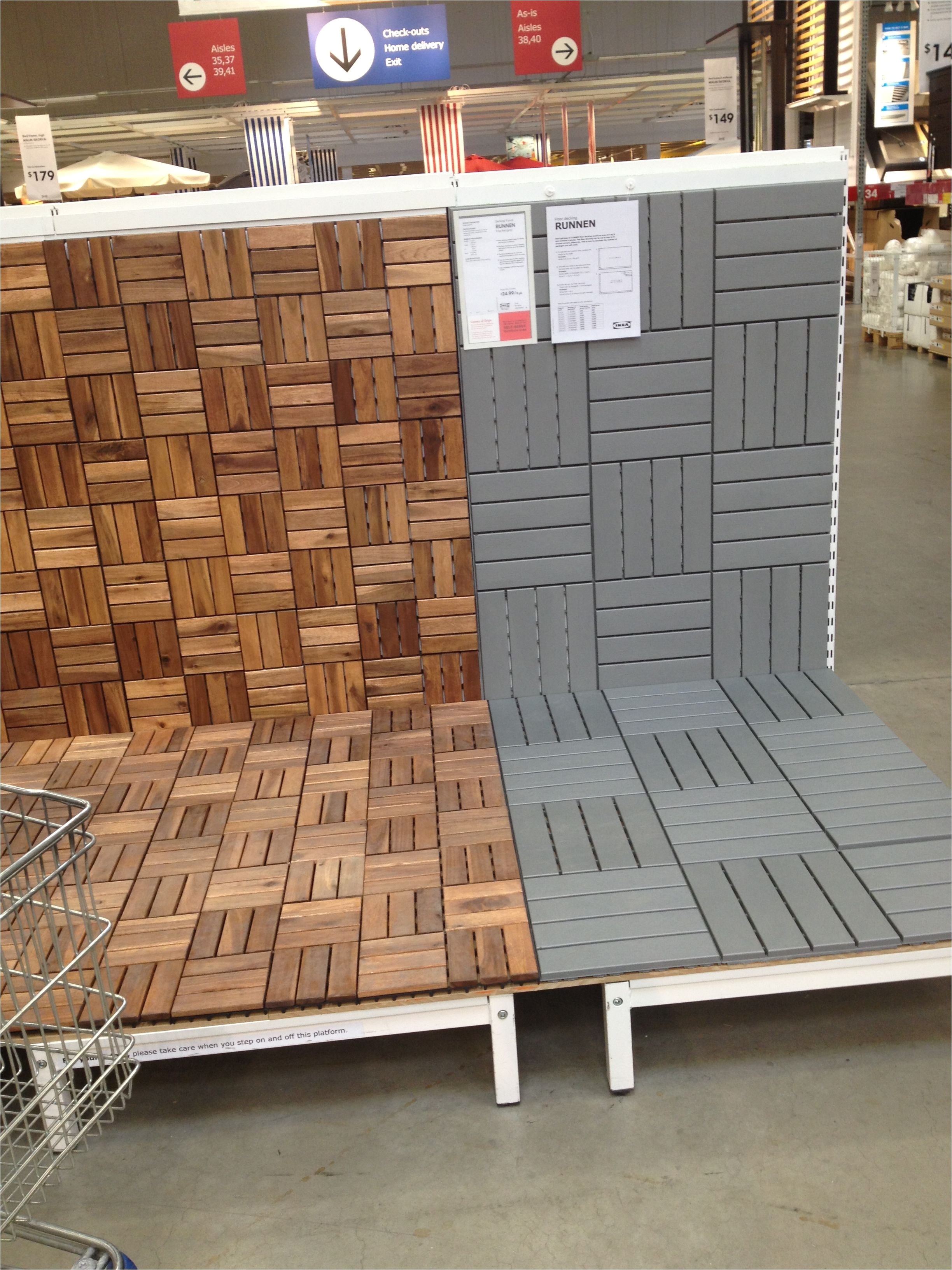 Rubber Flooring for Food Truck Ikea Deck Tiles Patio Pick Me Up Pinterest Decking Balconies