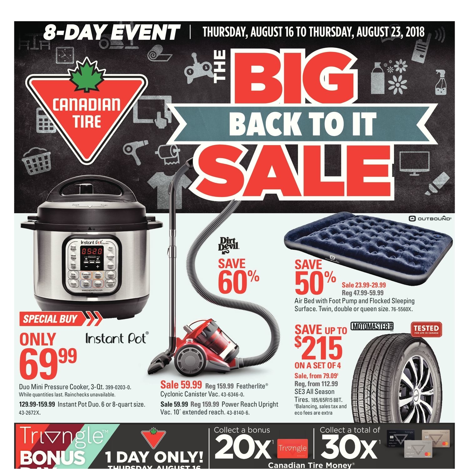 Rubbermaid Floor Mats Canadian Tire Canadian Tire Weekly Flyer 8 Day event the Big Back to It Sale