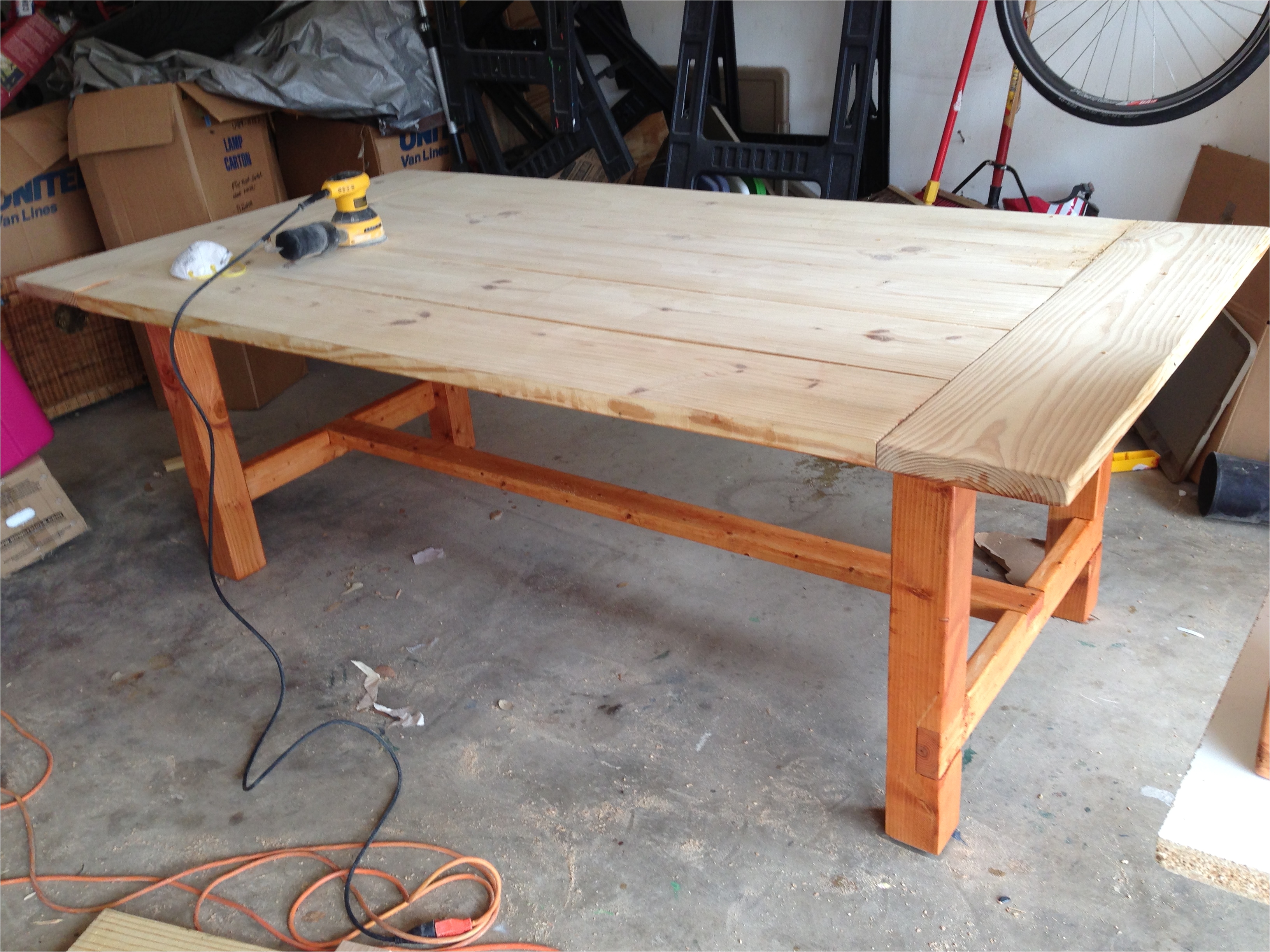 modern farmhouse dining room table with 2x4 chairs