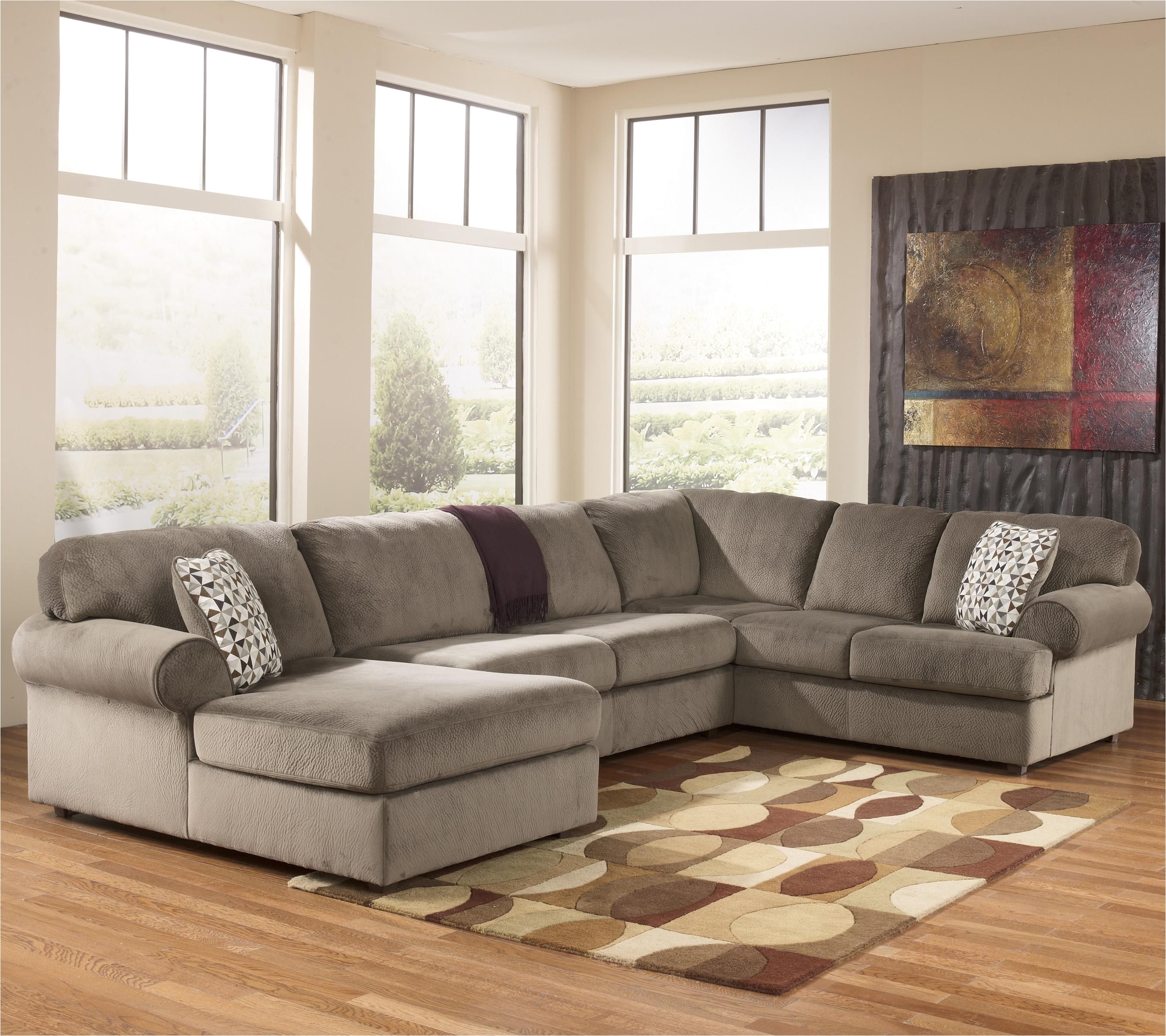 jessa place dune casual sectional sofa with left chaise by signature design by ashley at suburban furniture