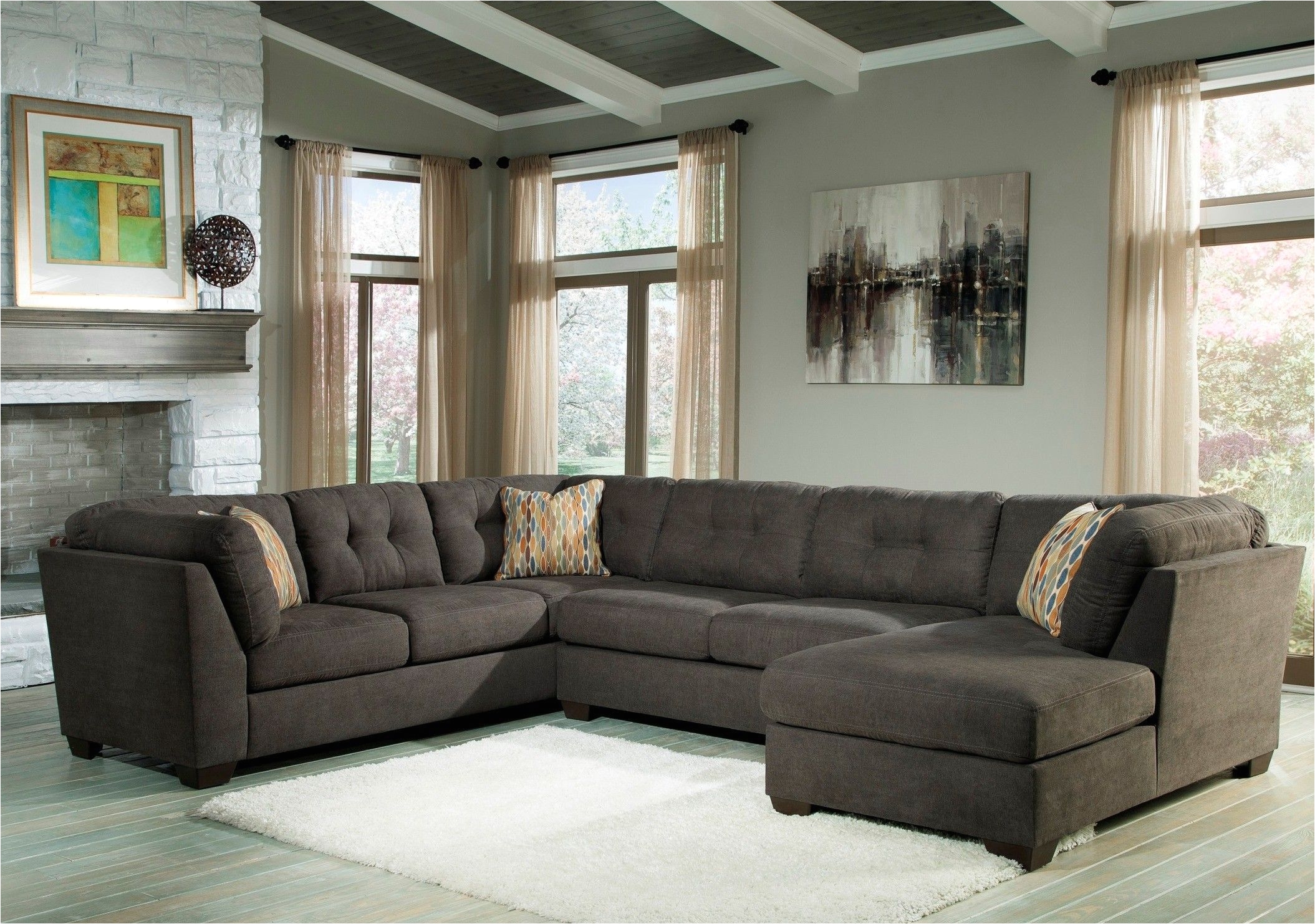 ashley furniture slate sectional we just bought