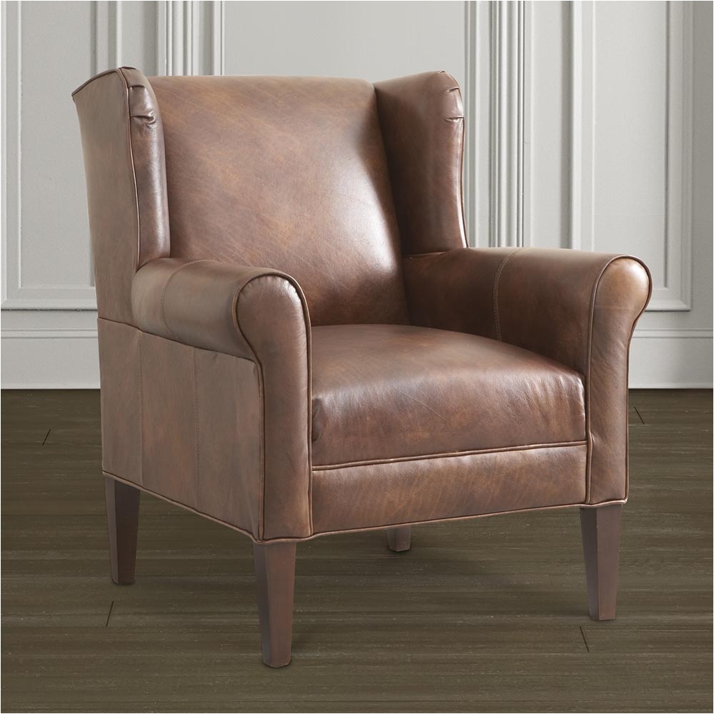 Bassett Furniture Houston Contemporary Leather Accent Chair Bassett Furniture