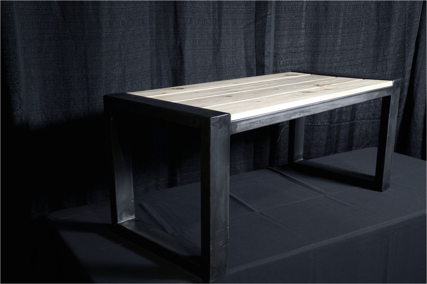 steel and tongue and groove beetle kill pine coffee table by and collaborative all of our custom furniture is handmade in denver co