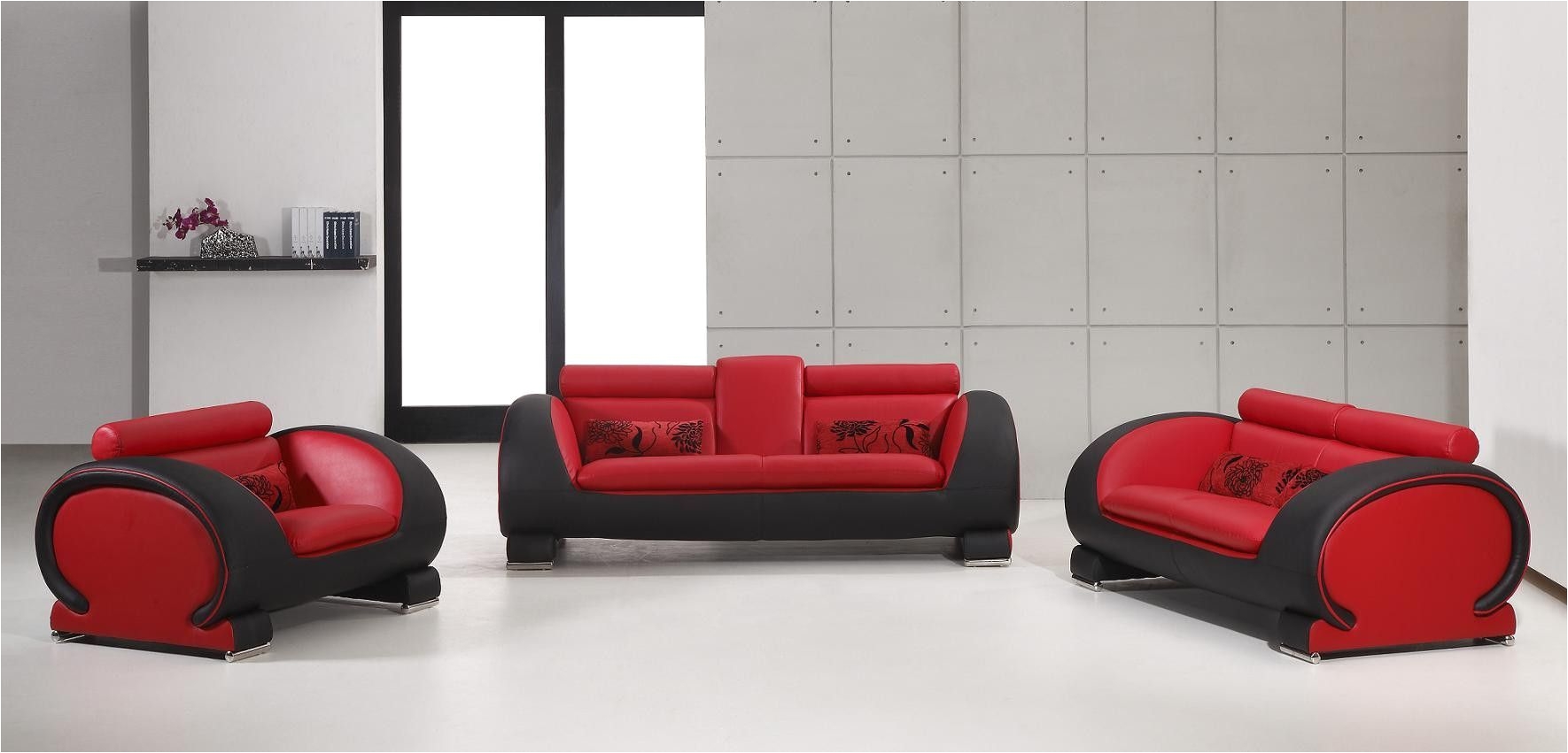 divani casa 2811 modern bonded leather sofa set