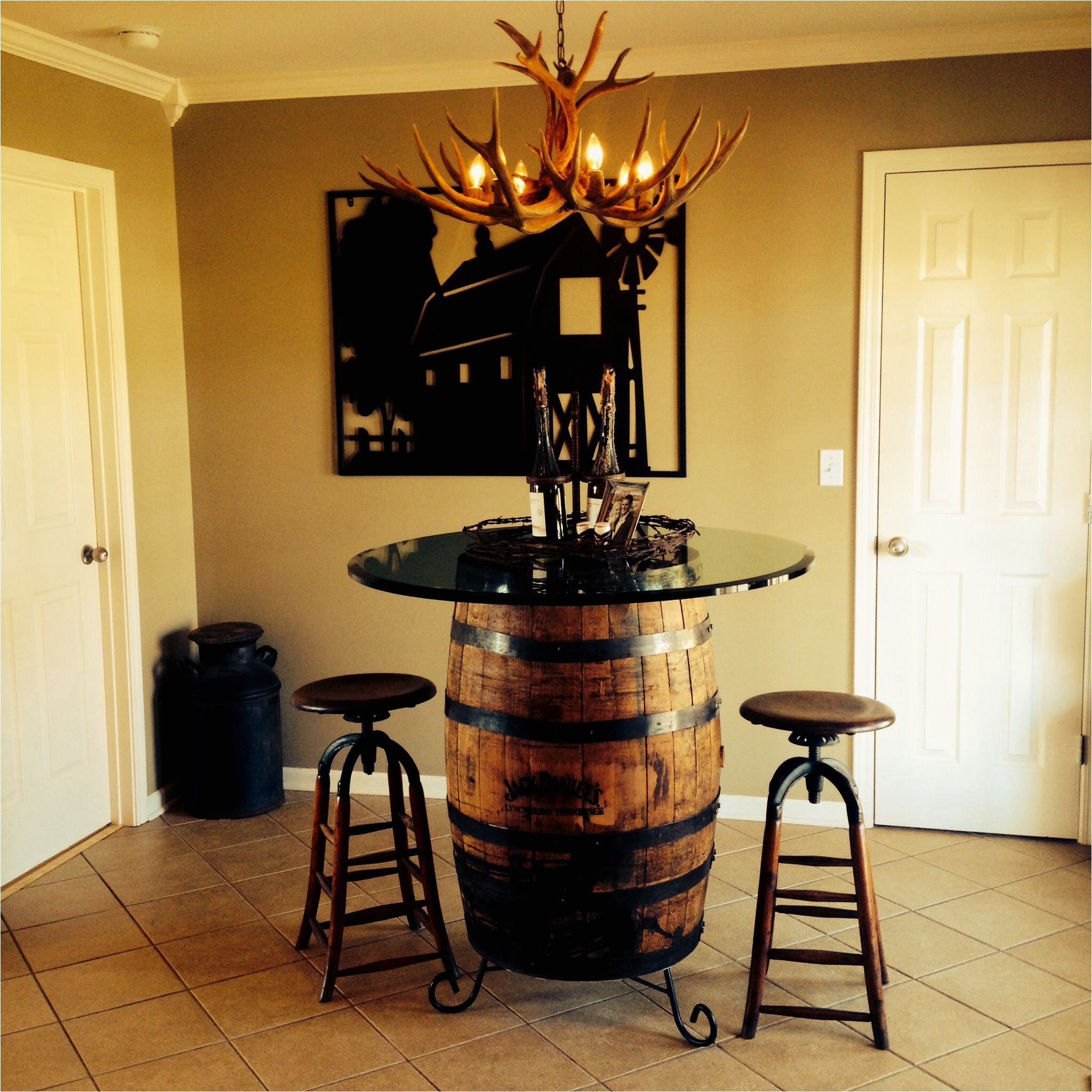 jack daniels barrel furniture awesome jack daniel s whiskey barrel as kitchen table with glass top
