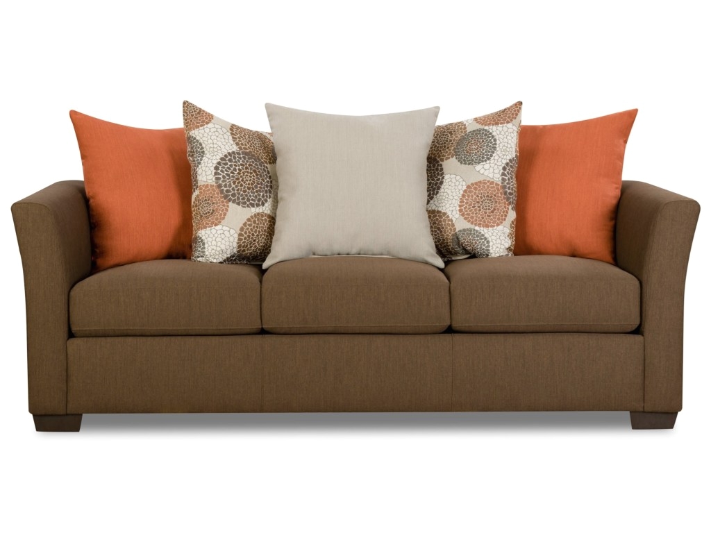 Dunkin Bright Furniture Simmons Upholstery 4201 4201sofa Tikibrown Transitional sofa Dunk