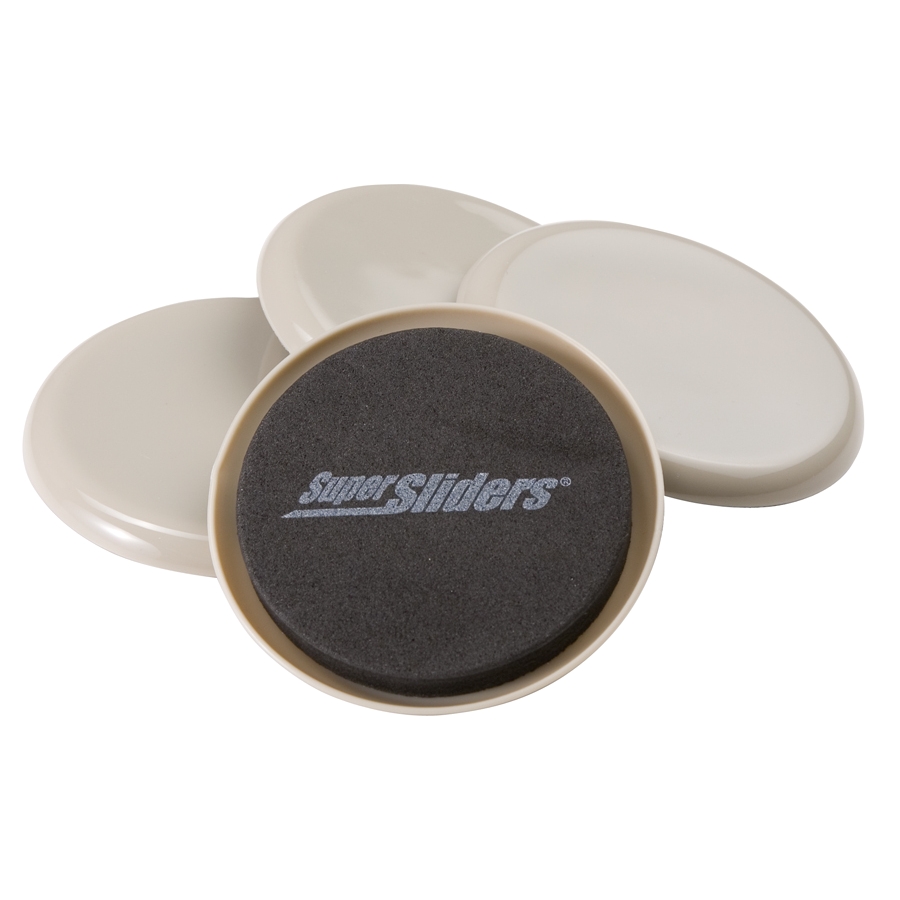 super sliders 3 1 2 in round reusable carpet slider