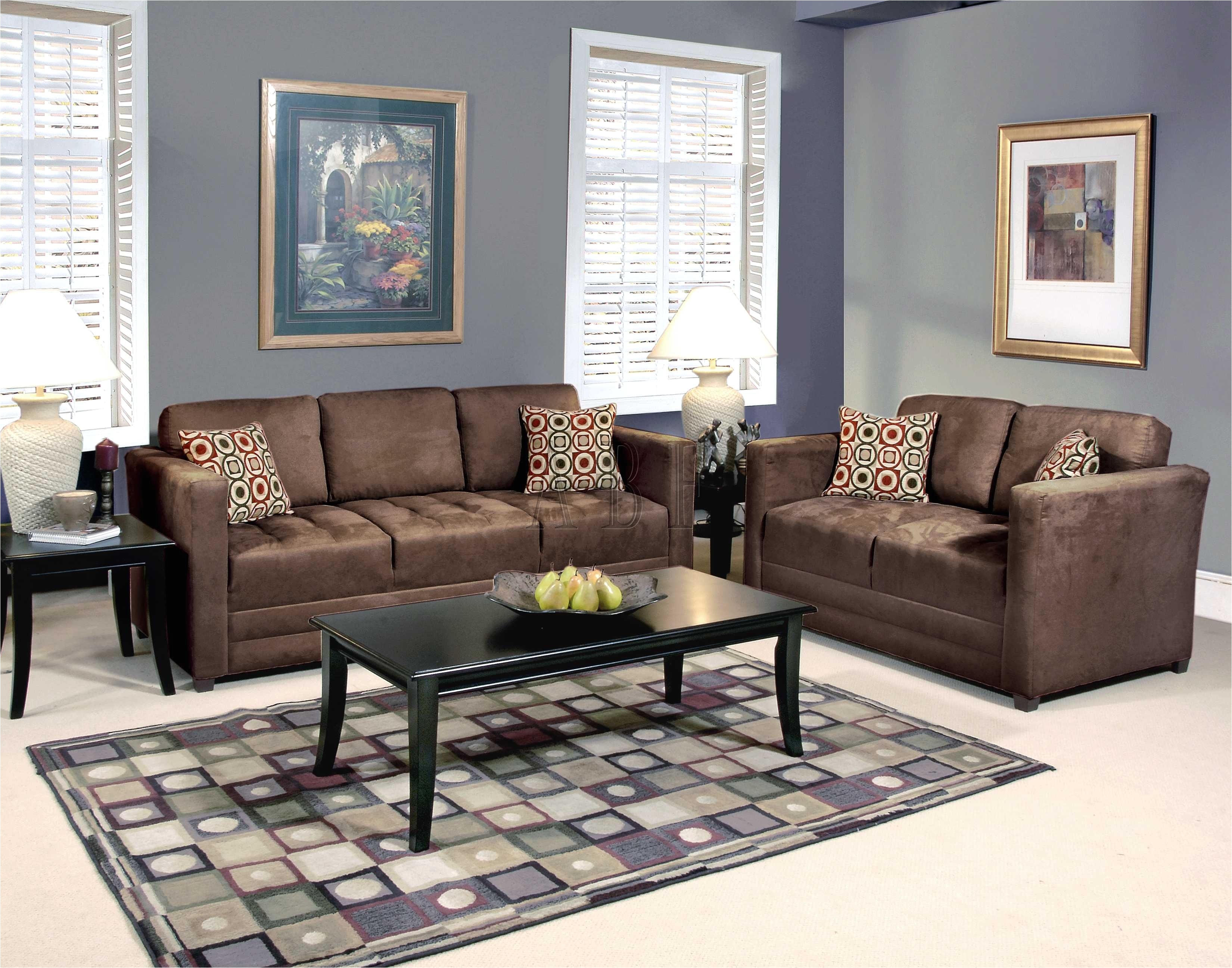 1085 chocolate sofa and love seat