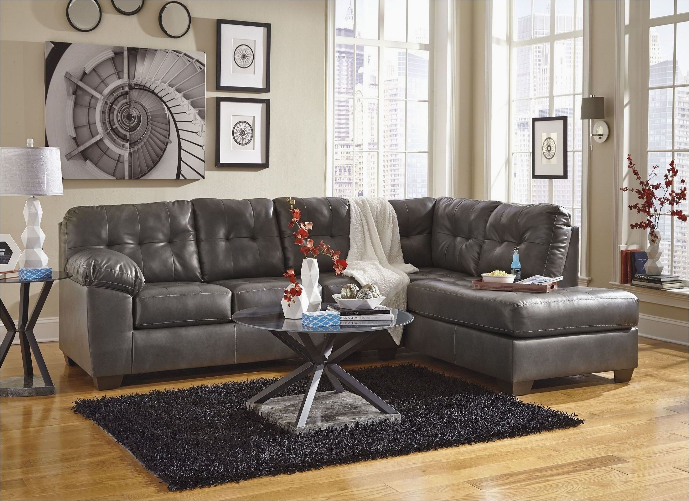 ashley furniture outlet nj inspirational alliston durablend gray raf sectional from ashley 17 66 photograph of