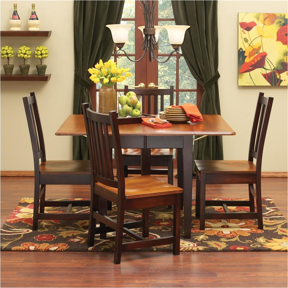 Gascho Furniture Saber solid Maple Drop Leaf Table Chair Set Morris Home Dining