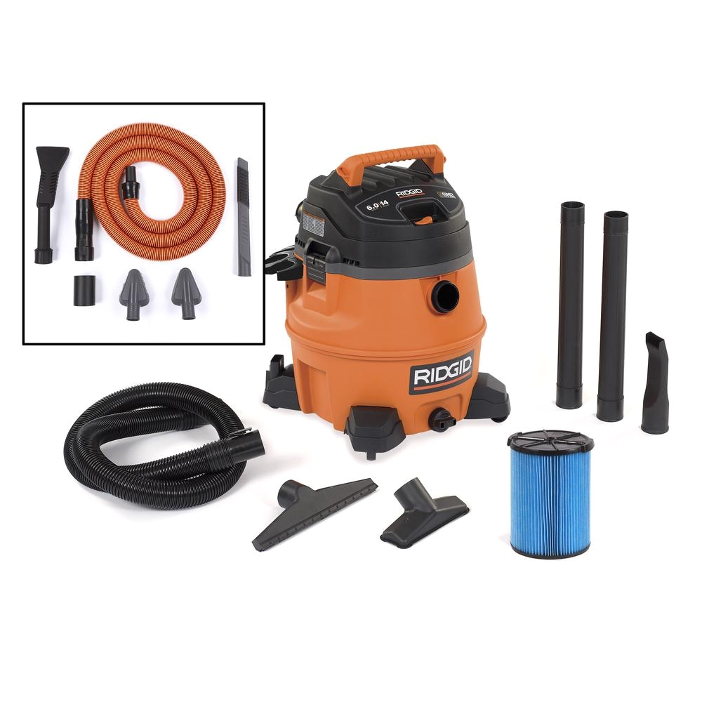 Home Depot Shop Vac Rental Ridgid 10 Gal 6 0 Peak Hp Stainless Wet Dry Vac Wd1060 the Home Depot