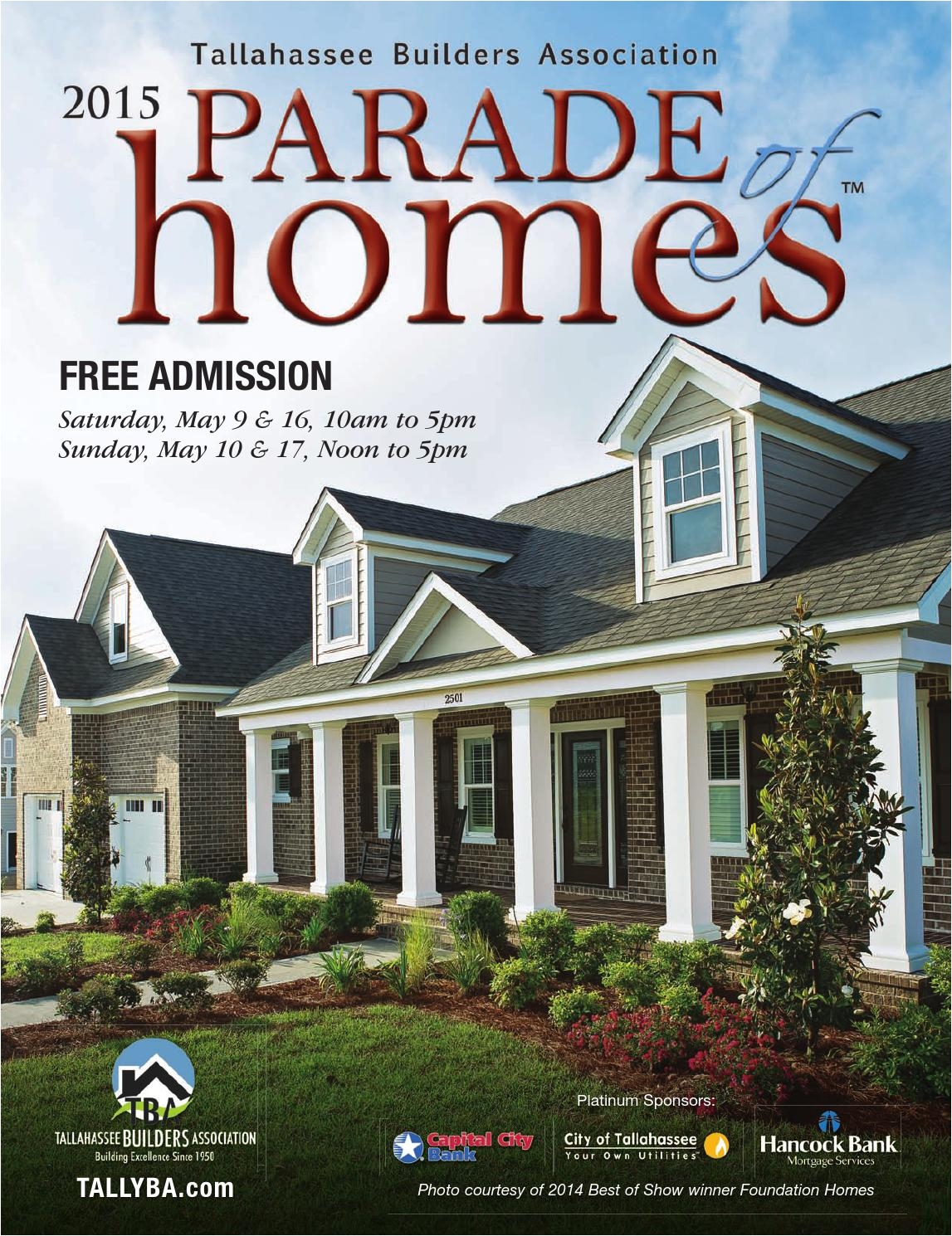 2015 tallahassee parade of homes by tba tallahassee builders association issuu