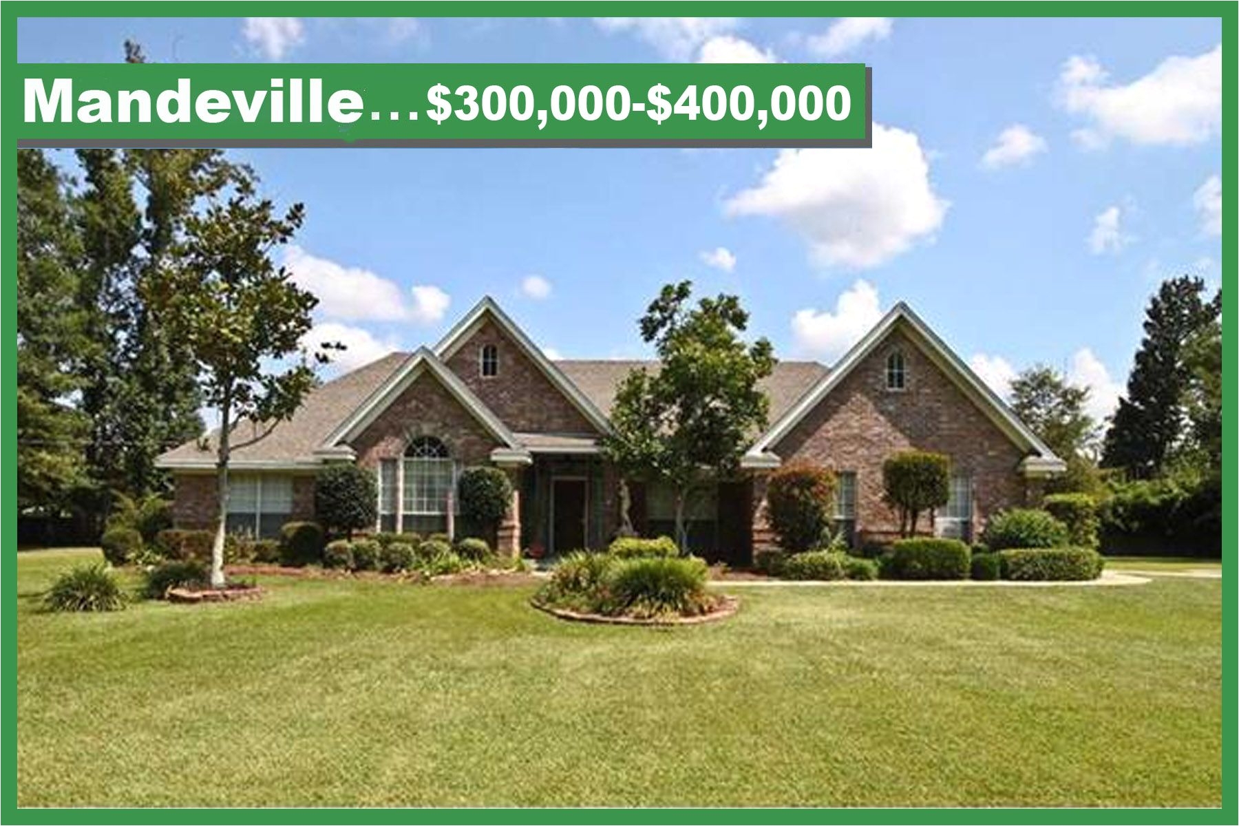 mandeville real estate 300000 400000 full list of all homes real estate land in the subdivision located in st tammany parish