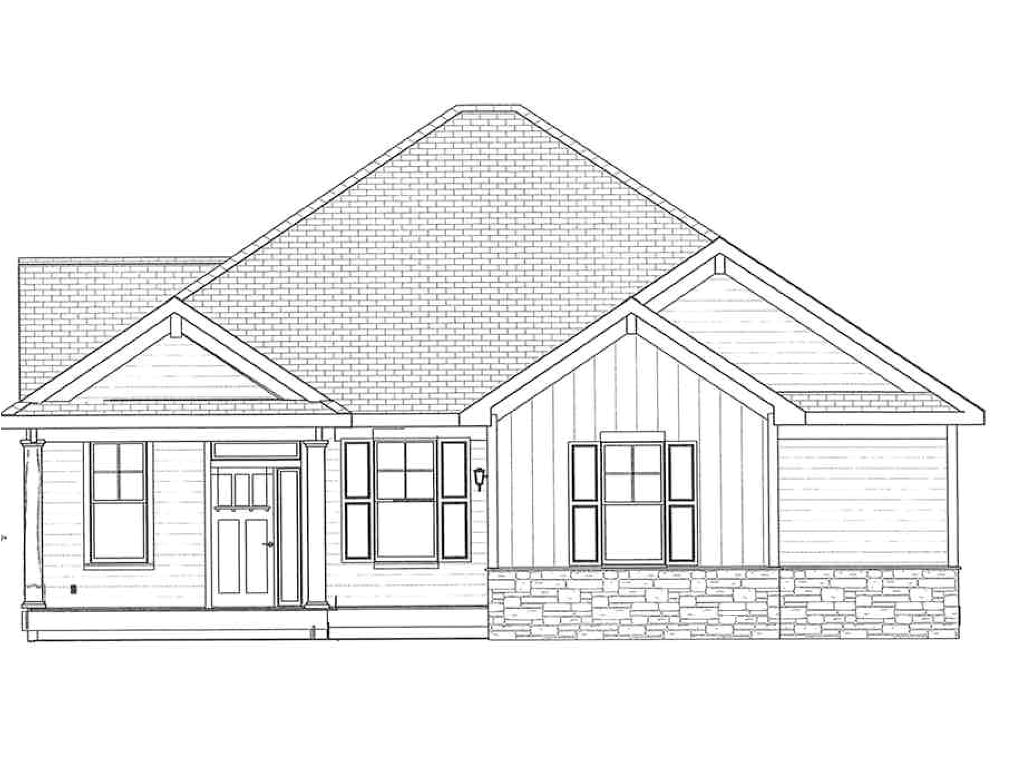 front elevation drawing
