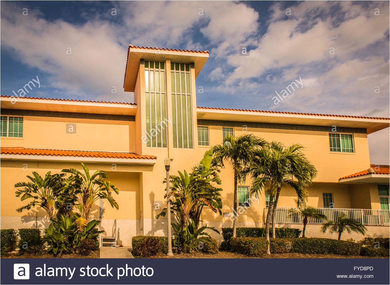 exterior city hall st pete beach florida stock image