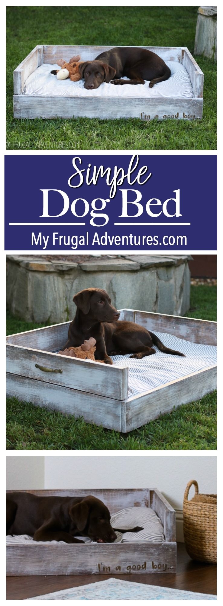 simple diy dog bed customize in any size or color you like