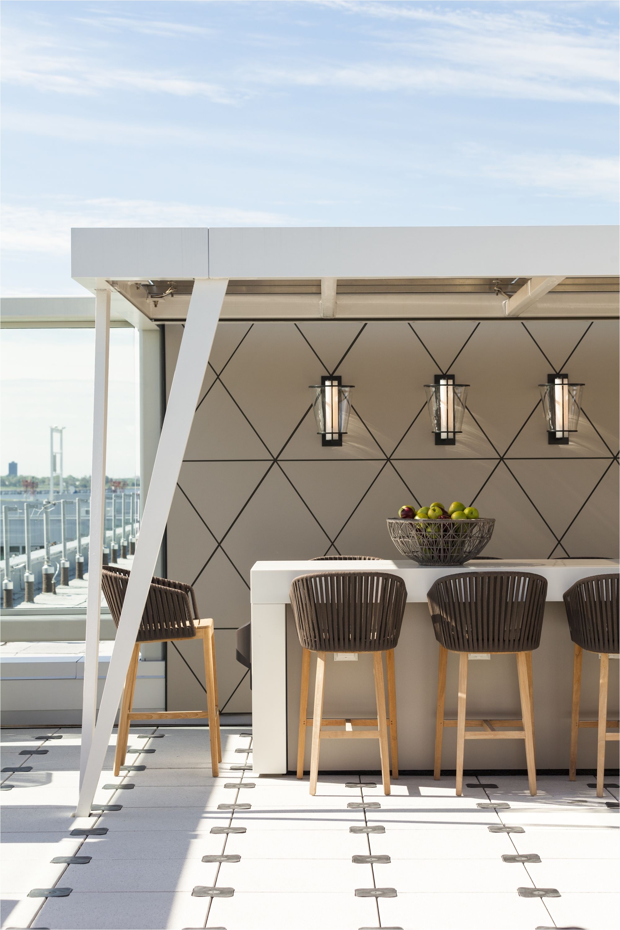 thomfilicia uses our lu sconces to lighten up deltas atlanta and jfk skydesks