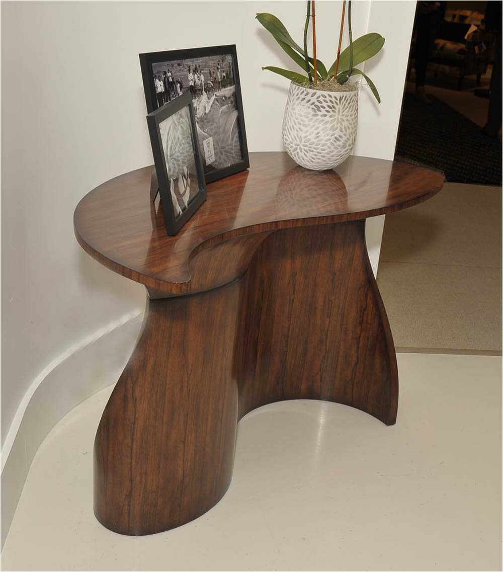 Keno Brothers Furniture Unique New Modern Classic Rosewood Table Collectable Artwork by Keno