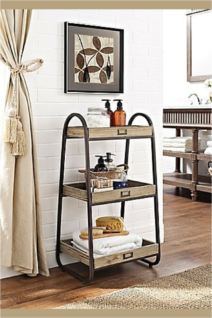 Linon Furniture Website Linon Home 3 Tier Bath Stand In Rustic Brown Extra Storage Wood