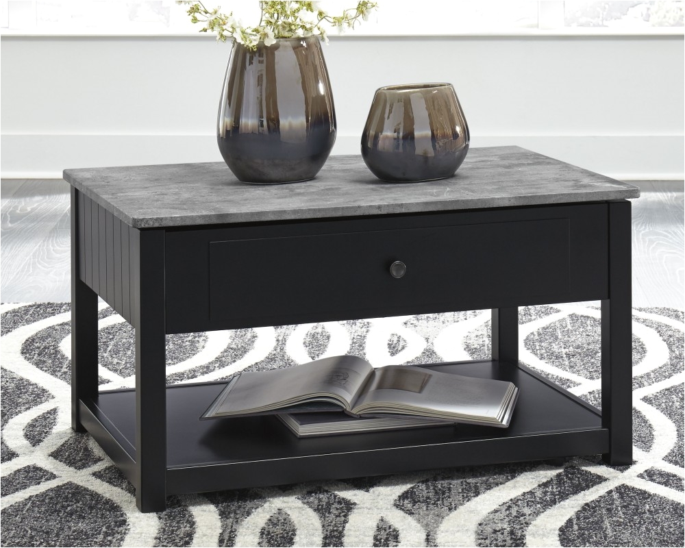 ezmonei black gray lift top cocktail table