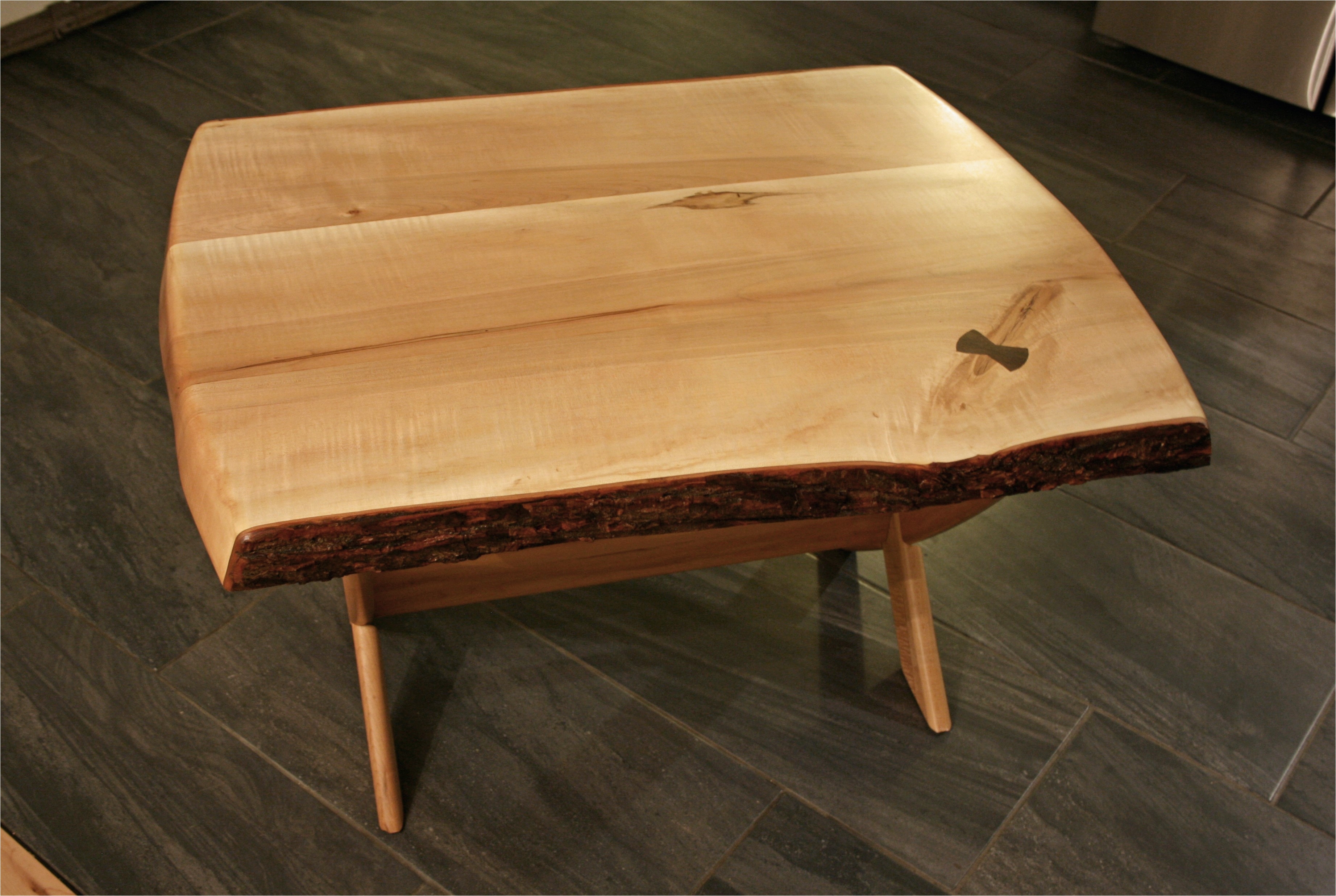 second nature wood small liveedge maple coffee table