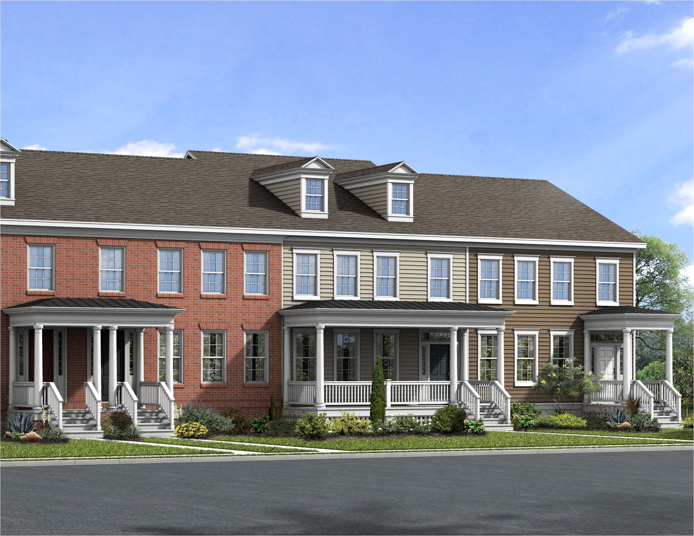 town of whitehall the baron townhome model row n