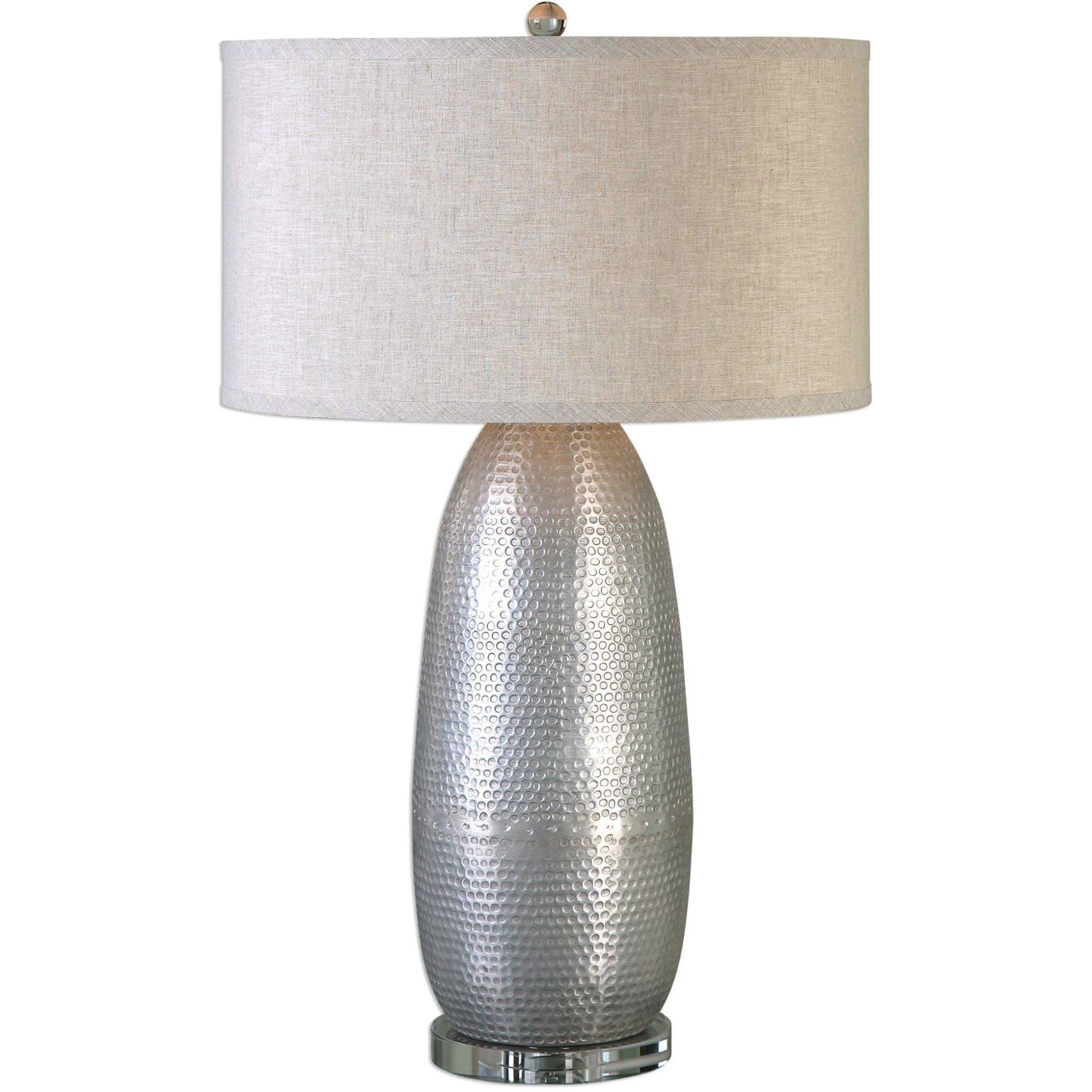 uttermost 1 tartaro industrial silver table lamp