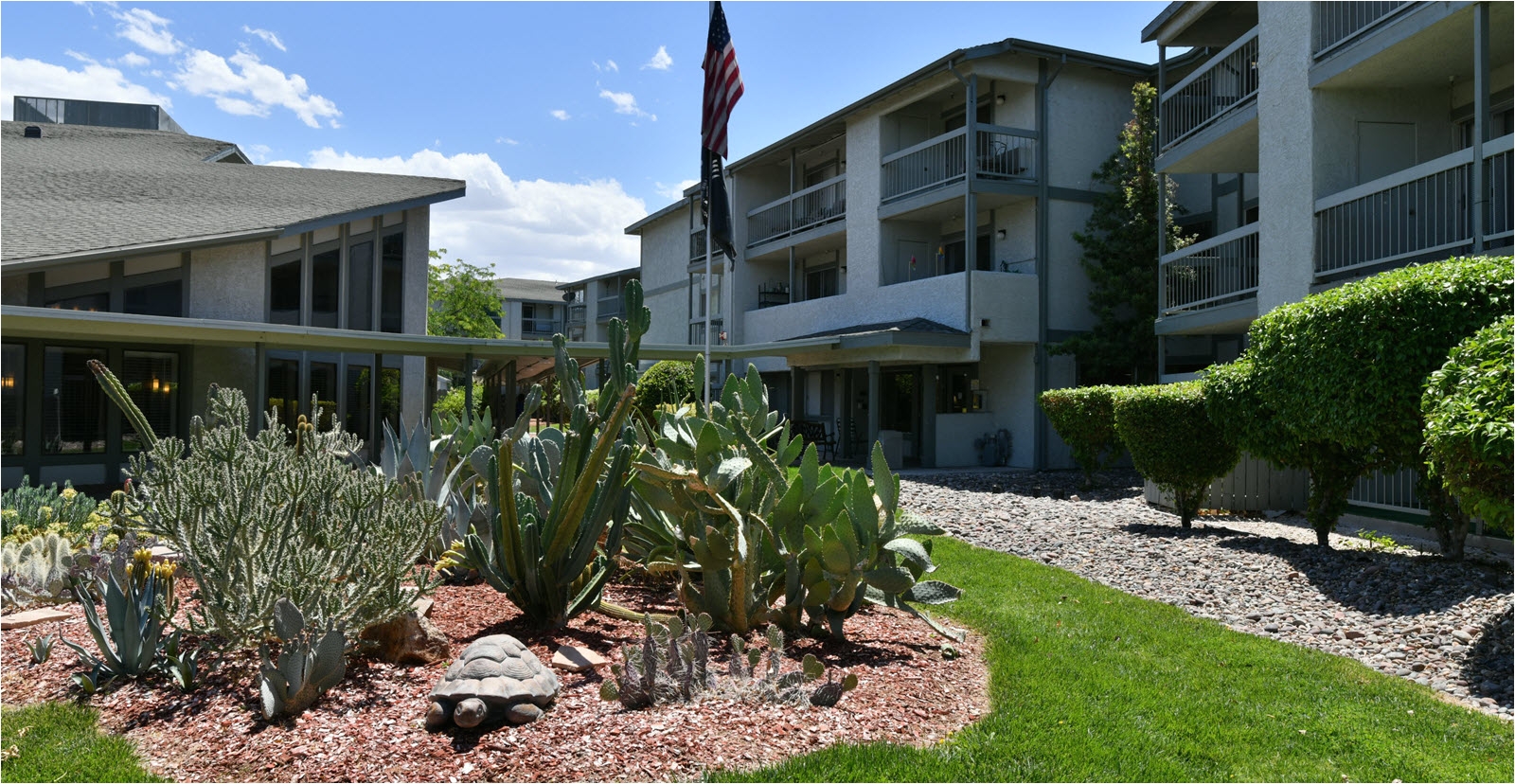 maintained landscape at montara meadows retirement community