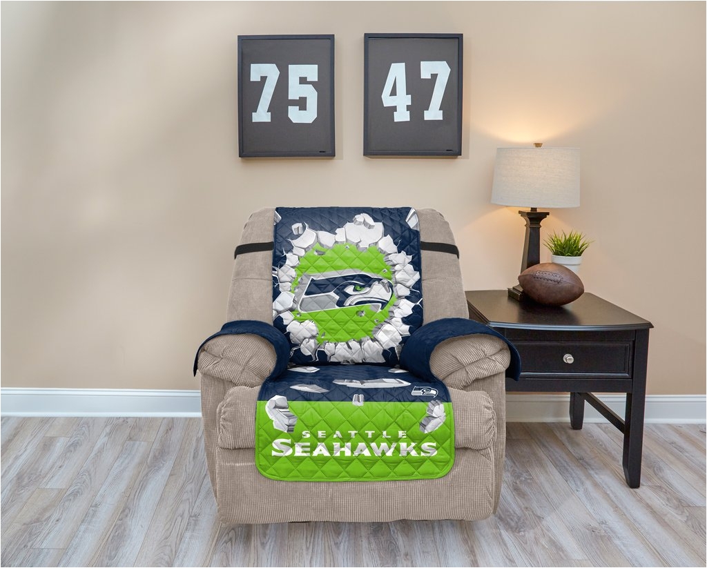 seattle seahawk explosion furniture protector with elastic straps