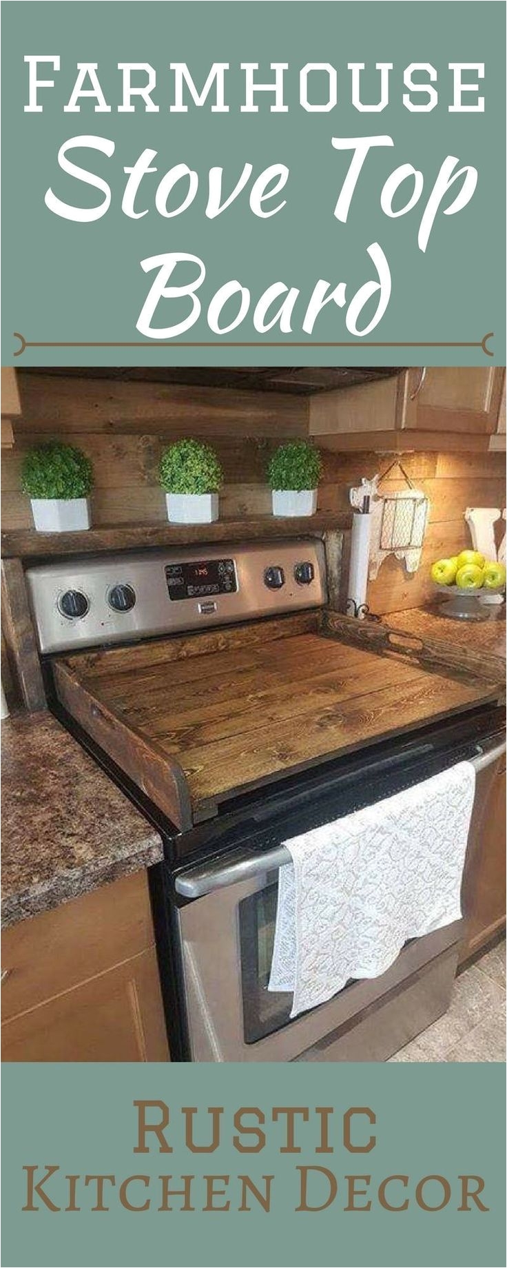 beautiful wood stove top board create a clean look in your kitchen farmhouse decor