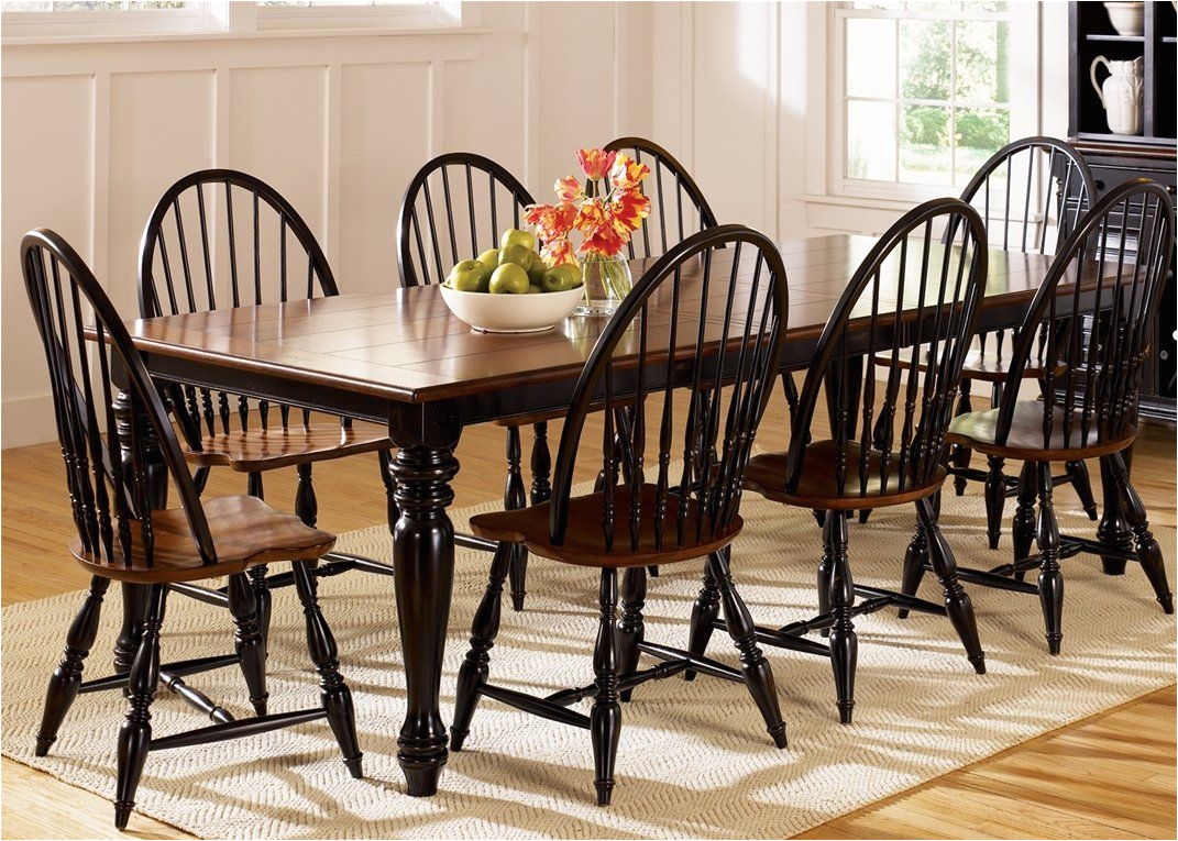 thinking of black windsor chairs to go with my espresso farm table hmmmm