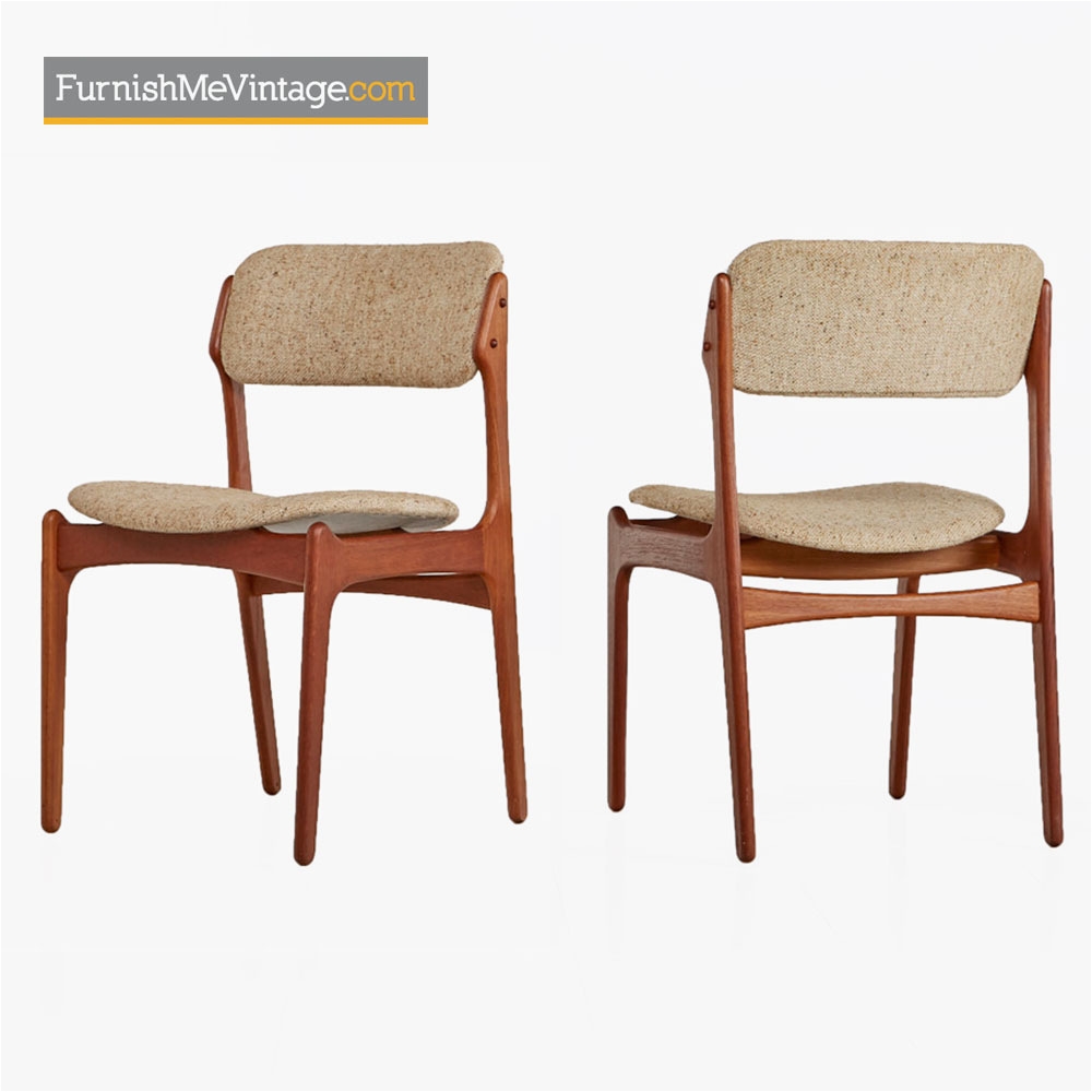 erik buch dining chairs model od 49 modern danish teak