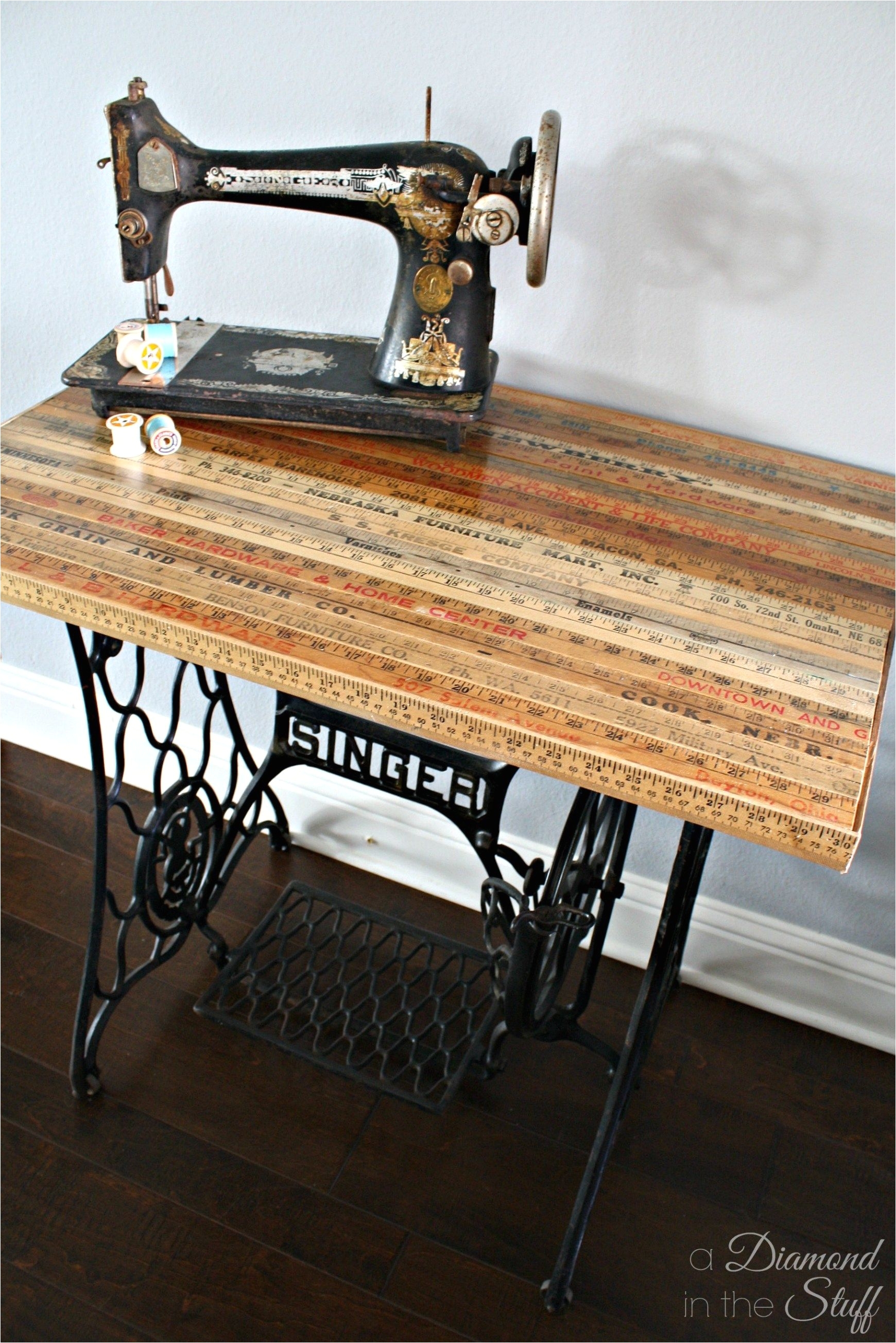 sewing table makeover
