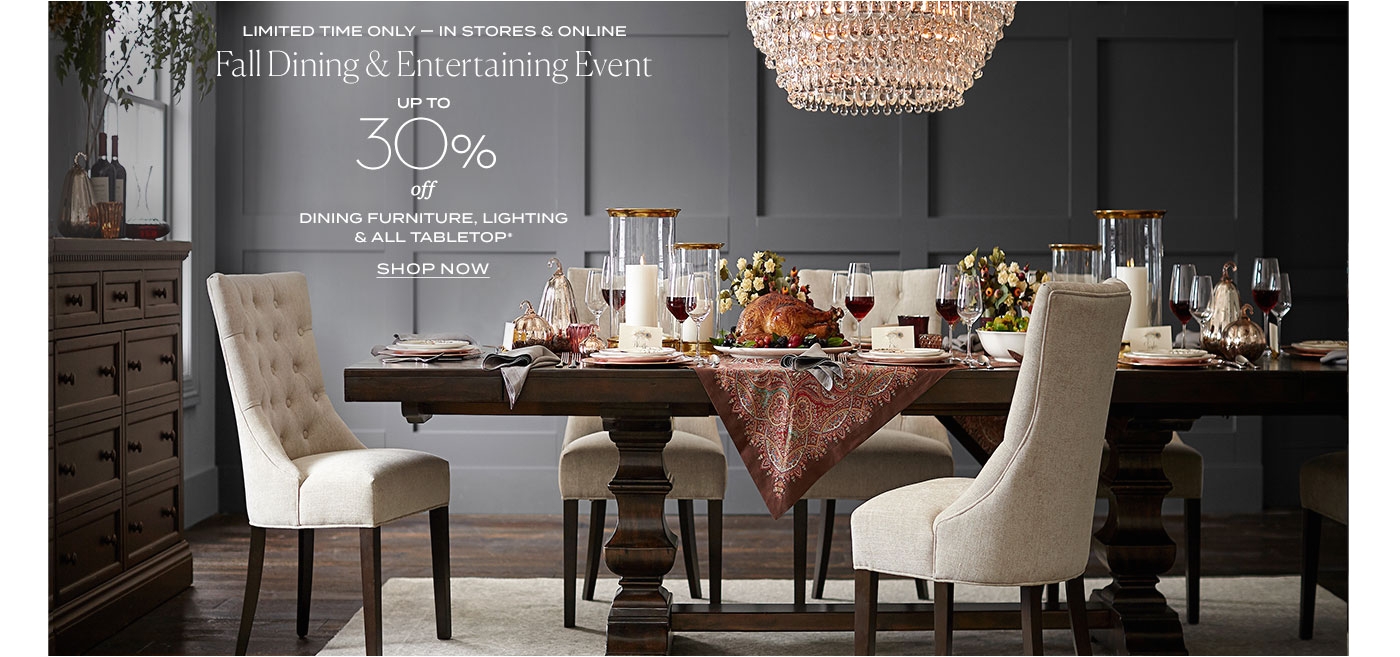 fall dining entertaining event