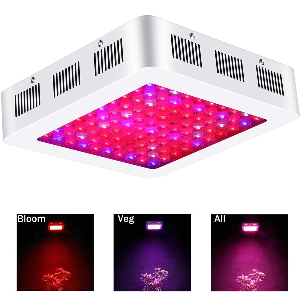 amazon com led grow light 1000 watt by farmogo 3 triple chips full spectrum grow lights for plants 2switches control vegflower in greenhouse tent plant