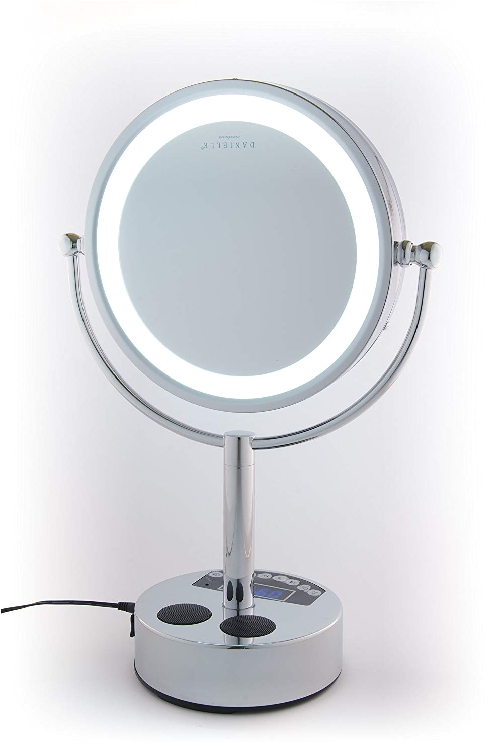 amazon com danielle creations chrome led lighted 2 sided swivel vanity make up mirror 10x magnification beauty