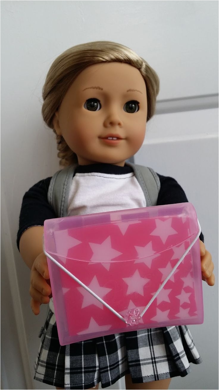 american girl doll crafts and fun craft make a doll sized pocket portfolio