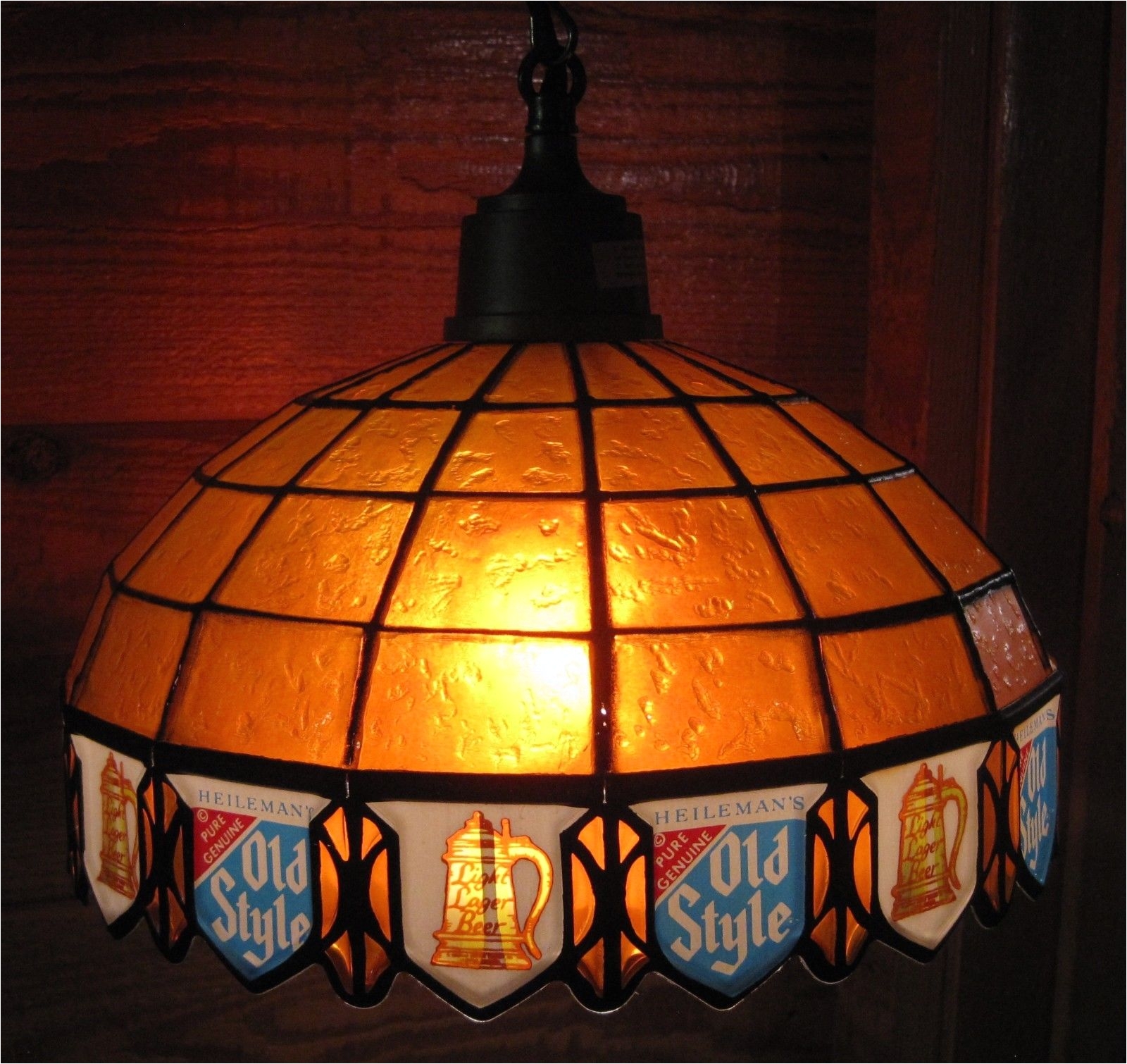 dovtg nos heilmans old style beer tiffany stained glass look hanging bar light 1 of 10only 1 available see more