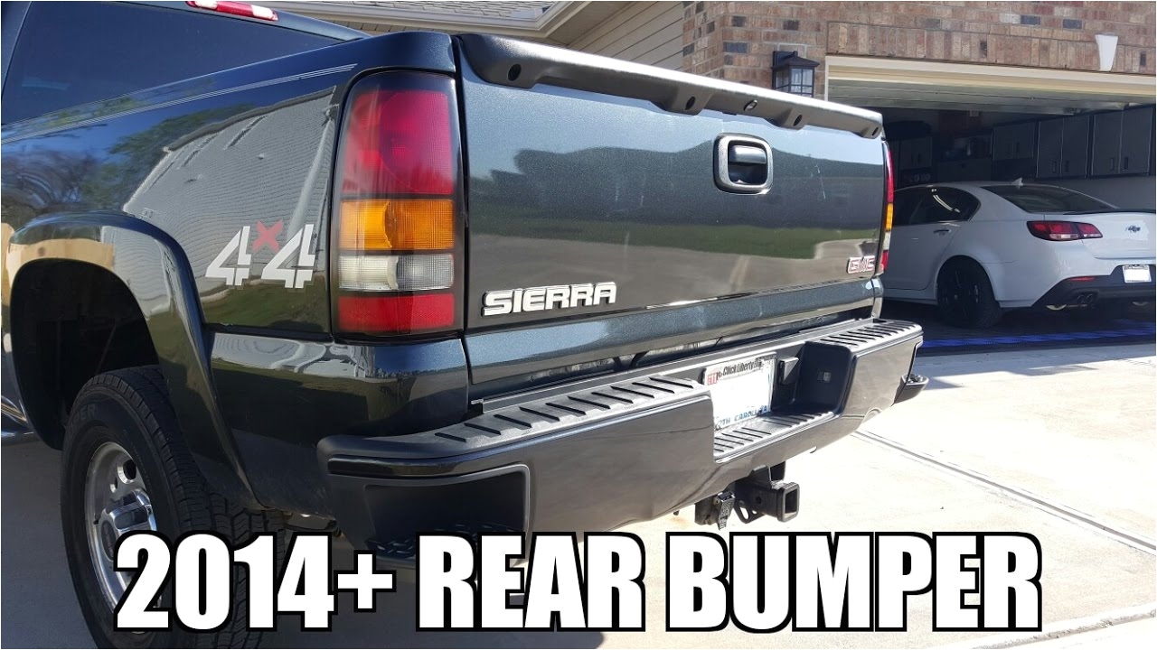 2005 gmc sierra 2500hd adding 2014 sierra silverado rear bumper